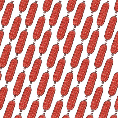 arka plan deseni net (kılavuz tütsülenmiş sosis ile)