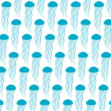 arka plan deseni ile denizanası