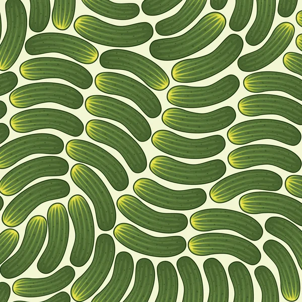 Motif de fond avec concombre — Image vectorielle