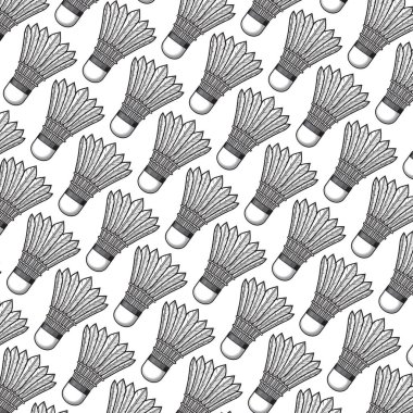 arka plan deseni ile badminton raketle