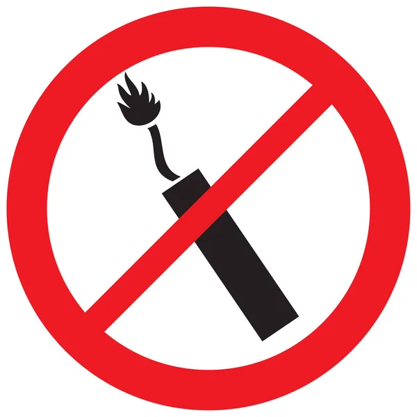 Dynamite Sticks Allowed Sign — Stock Vector