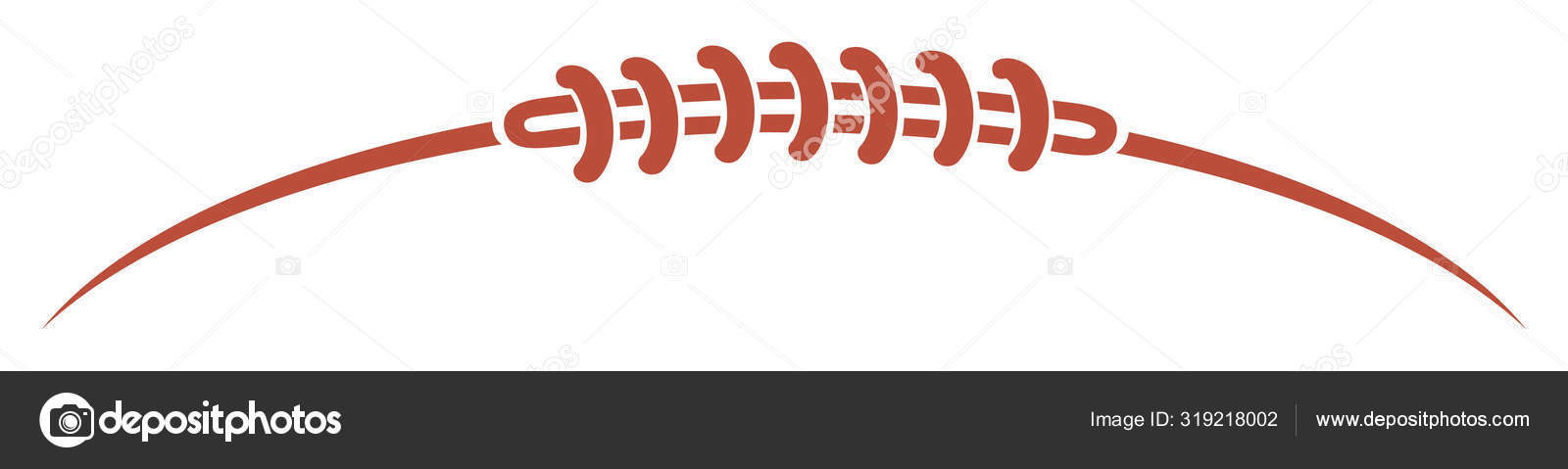 Football Laces Design Vector Illustration Stock Vector by ...