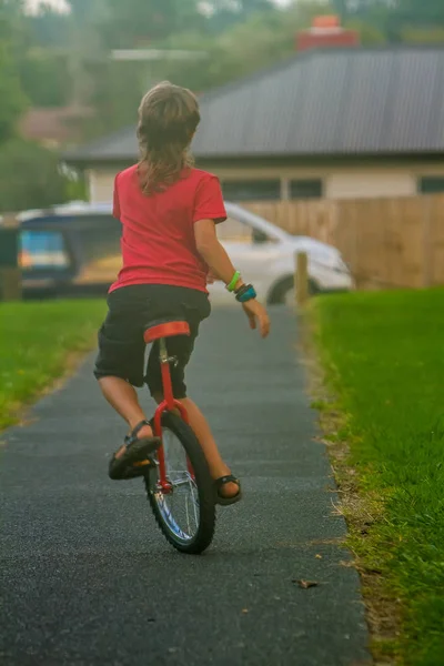 Outdoor portrait of young boy — Stock Photo, Image