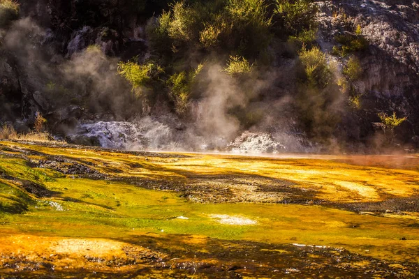 Orakei korako geotermal Долина — стокове фото