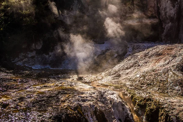 Valle geotérmico de Orakei Korako — Foto de Stock