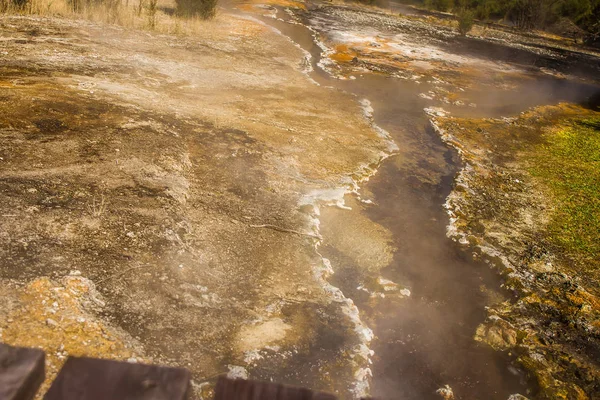 Orakei Korako geoterminen laakso — kuvapankkivalokuva