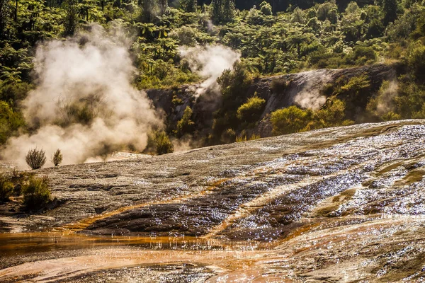 Orakei Korako geotermal valley — Stockfoto