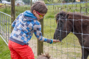  Gruptaki sevimli genç çocuk