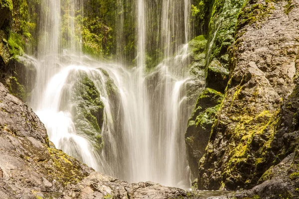 Beautiful water fall in forest — Stock Photo, Image