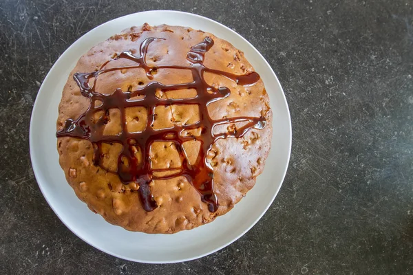 Torta fresca con cioccolato — Foto Stock