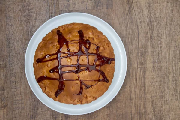 Torta fresca con cioccolato — Foto Stock