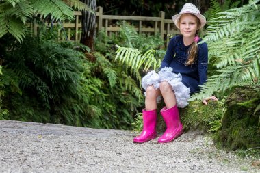 açık kız genç mutlu çocuk portresi 