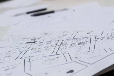 Beyaz skeçler yakın çekim