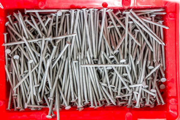 A box of nails — Stock Photo, Image