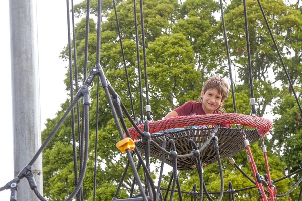 Challenging playground installation with nests