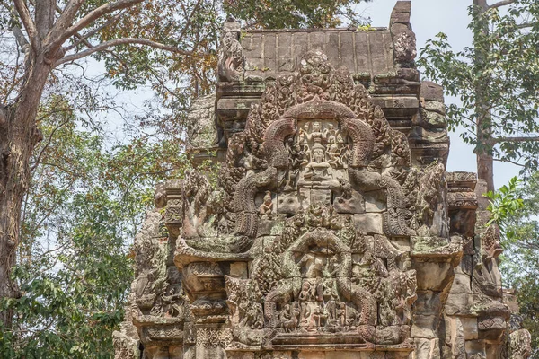Ancient Khmer carving of Krishna — Stock Photo, Image