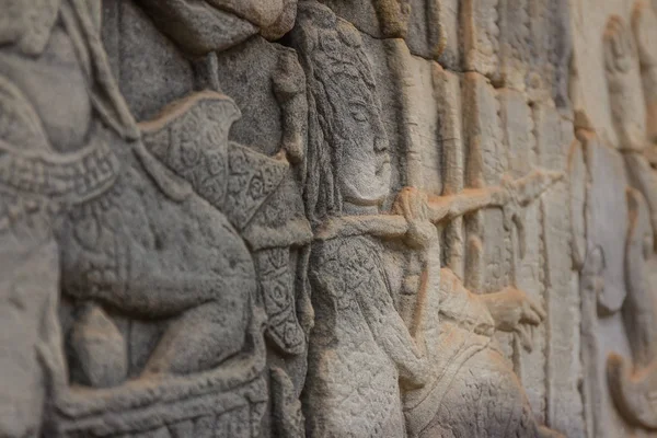 Oude Khmer snijwerk van Krishna — Stockfoto