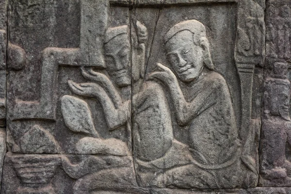 Oude Khmer snijwerk van Krishna — Stockfoto