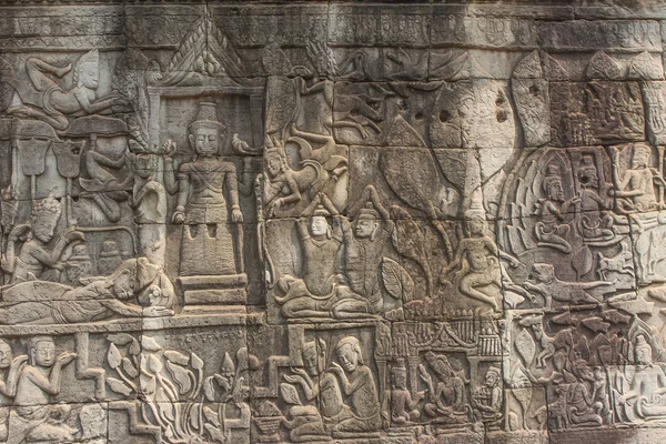 Кришна-кхмерская резьба — стоковое фото