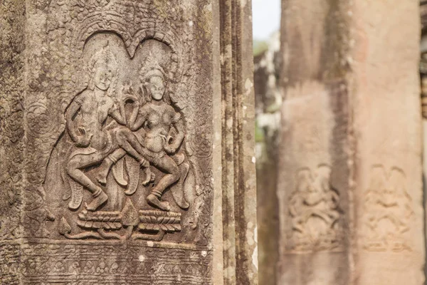 Antica scultura Khmer di Krishna — Foto Stock