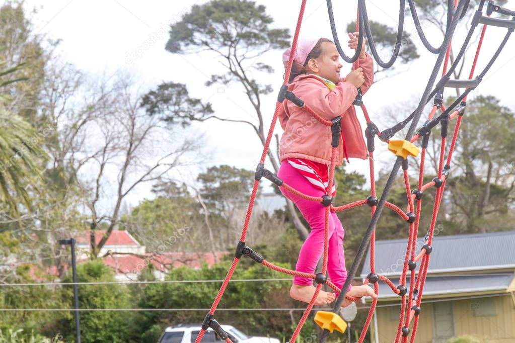 Challenging playground installation