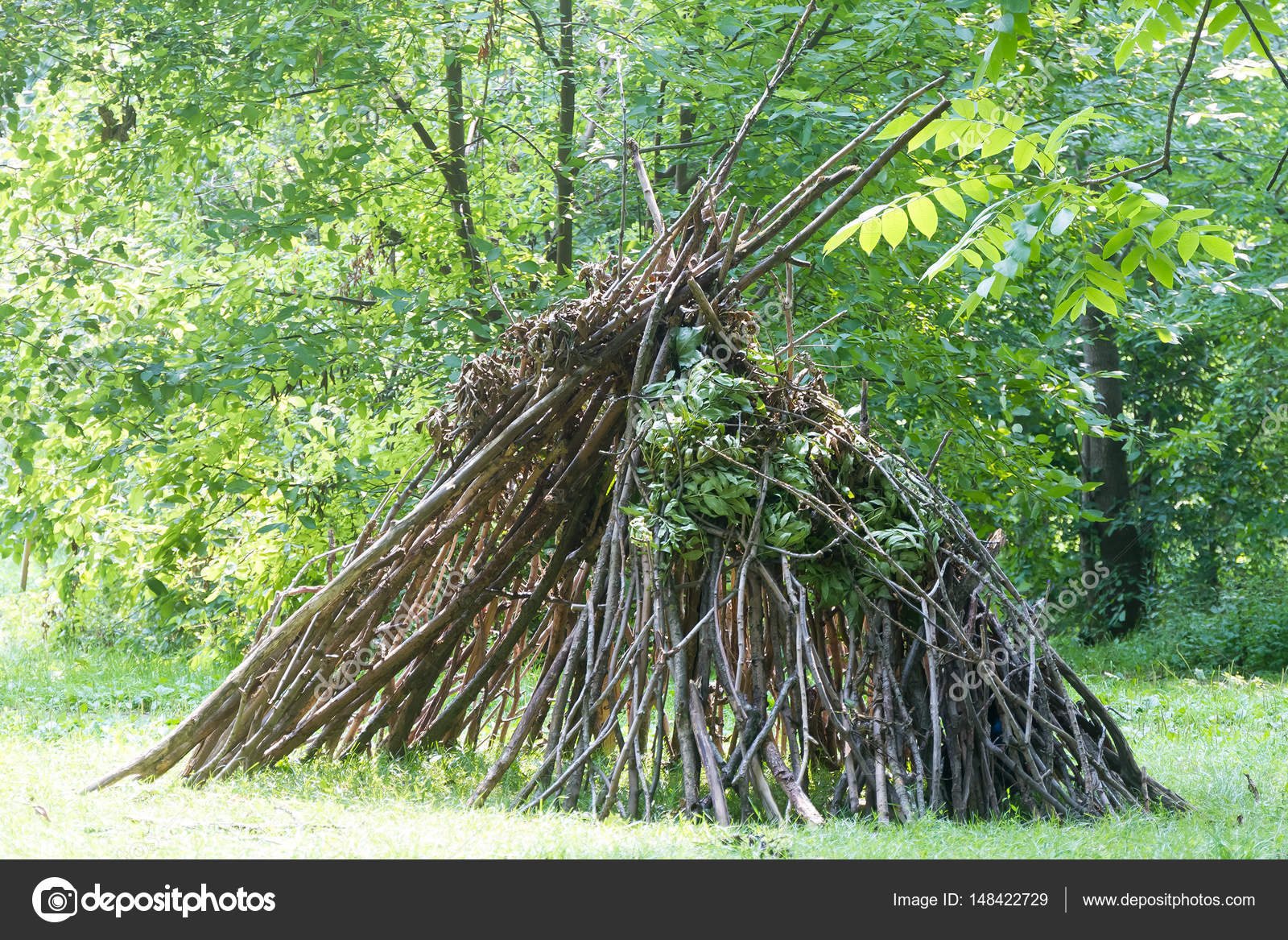 Wooden stick house — Stock Photo © volare2004 148422729