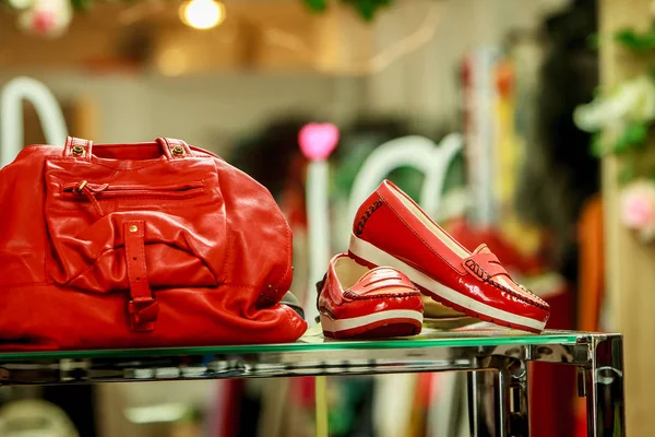 Shop interior in hypermarket — Stock Photo, Image