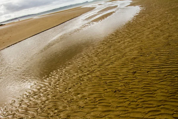 Sea coast line with sand beach — Stock Photo, Image