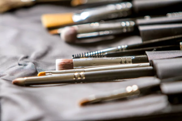 Make-up artist werken station — Stockfoto