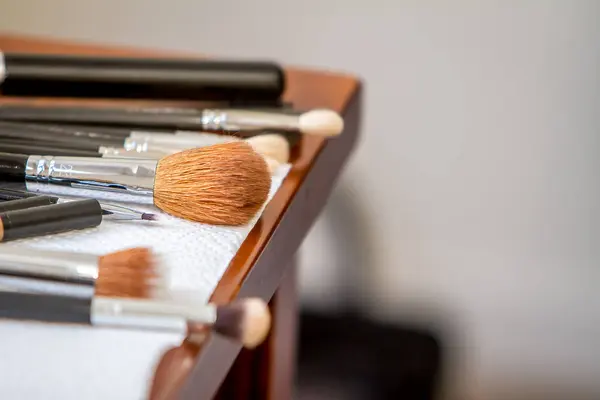 Make-up artist werken station — Stockfoto