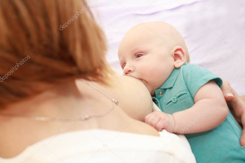 mother breast feeding