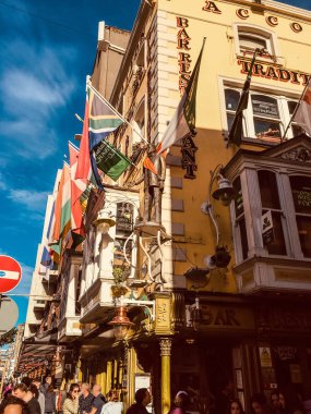 Tipik Dublin, İrlanda sokak sahnesi