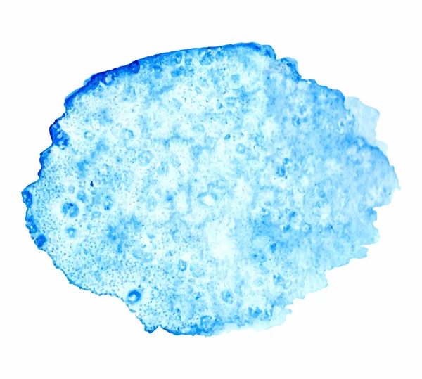 Abstract aquarel blauw hand getekende textuur, geïsoleerde op witte achtergrond, vector — Stockvector