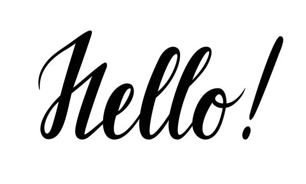 Ciao. Ciao. Calligrafia disegnata a mano e pennello lettering . — Vettoriale Stock