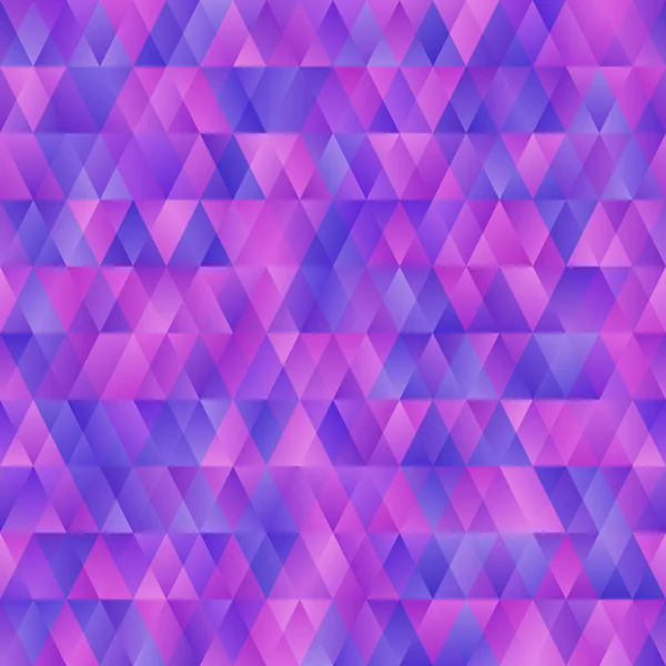 Beautiful abstract seamless background pattern with Blue, pink and purpletriangles. Vector image — Stock Vector