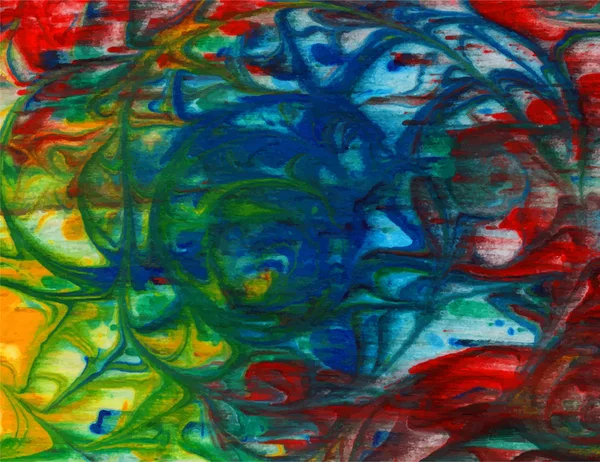 Vector abstracto brillante verde, azul, rojo, amarillo acuarela fondo para sus tarjetas de felicitación de diseño e invitaciones — Vector de stock