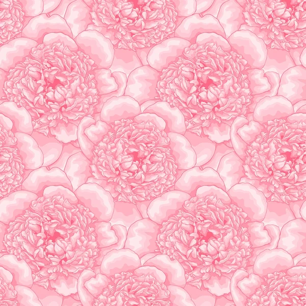 güzel seamless modeli pembe peonies. Tasarım tebrik kartı ve davetiye, düğün, doğum günü, Sevgililer s gün, anne s gün, tatil, doğal kozmetik, parfüm, kadın ürünleri.