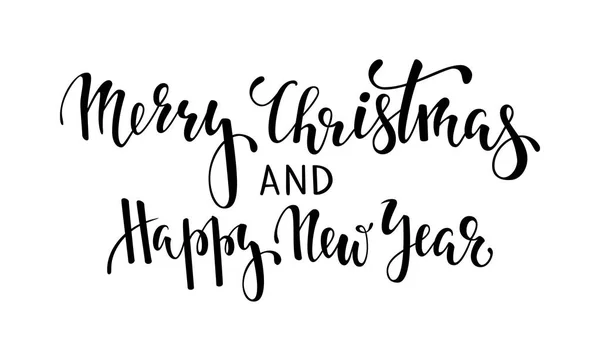 Wesołych Świąt. Ręcznie rysowane kaligrafia kreatywnych, Pędzel napis pióra. Projektowanie kartki świąteczne i zaproszenia Wesołych Świąt i szczęśliwego nowego roku, plakat, baner, logo, świąteczny — Wektor stockowy