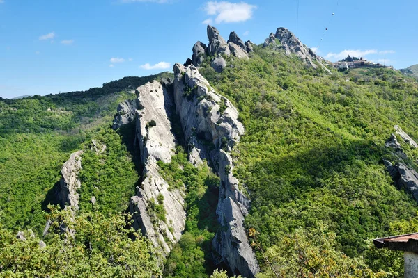 Góry Skaliste Dolomity góry, Basilicata, Włochy — Zdjęcie stockowe