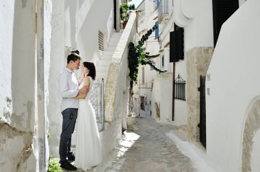 Sperlonga, İtalya için mutlu Romantik Çift