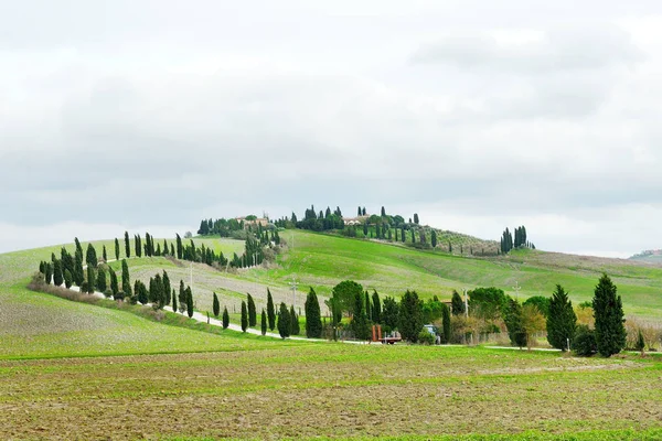 Panoramiczny widok na Toskanię, Tuscany — Zdjęcie stockowe