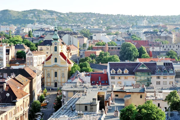 Budapeste, Hungria - vista panorâmica do dia da cidade — Fotografia de Stock