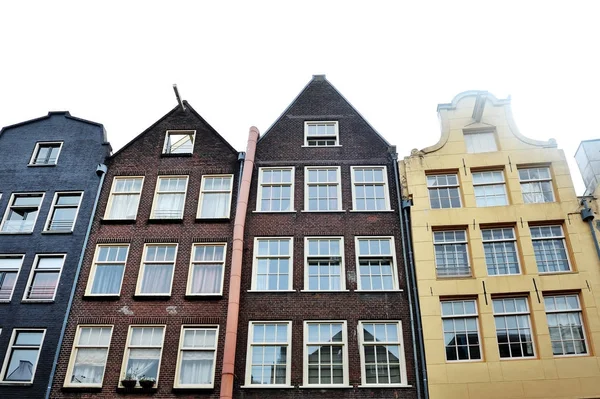 Amsterdam, Hollande, Europe - façade des bâtiments dans le centre-ville — Photo