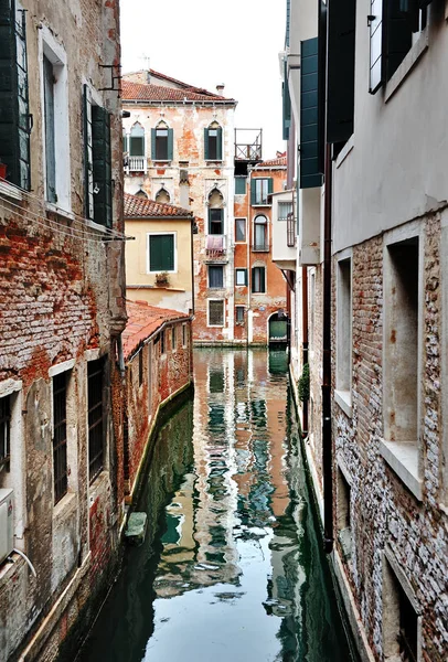 Veneza canal vista panorâmica, Venezia, Itália — Fotografia de Stock