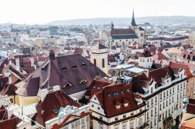 Cityscape, Çek Cumhuriyeti, Avrupa'nın Prag panoramik görünüm