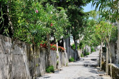 Ravello, Amalfi coast, İtalya - adım bir uçuş ısmarlayarak