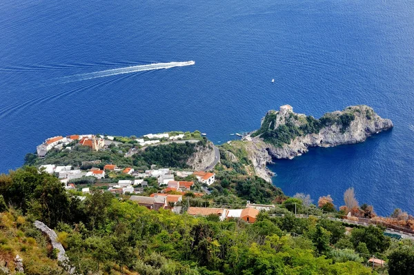 Costa Amalfitana, Itália - vista panorâmica do Conca dei Marini de Agerola — Fotografia de Stock