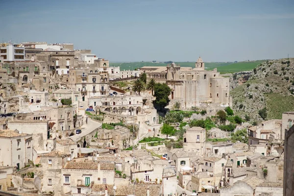 Matera ancient city panoramic view, Italy — Stock Photo, Image