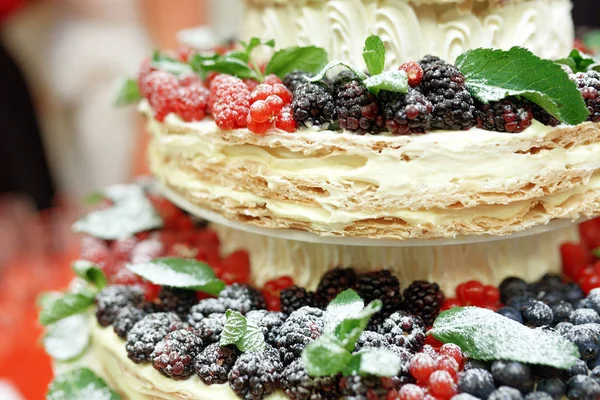 Creamy delicious berries cake