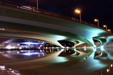 Mimari modern bina şehirde Valencia, İspanya